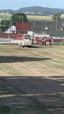 Rasensanierung im Sportpark