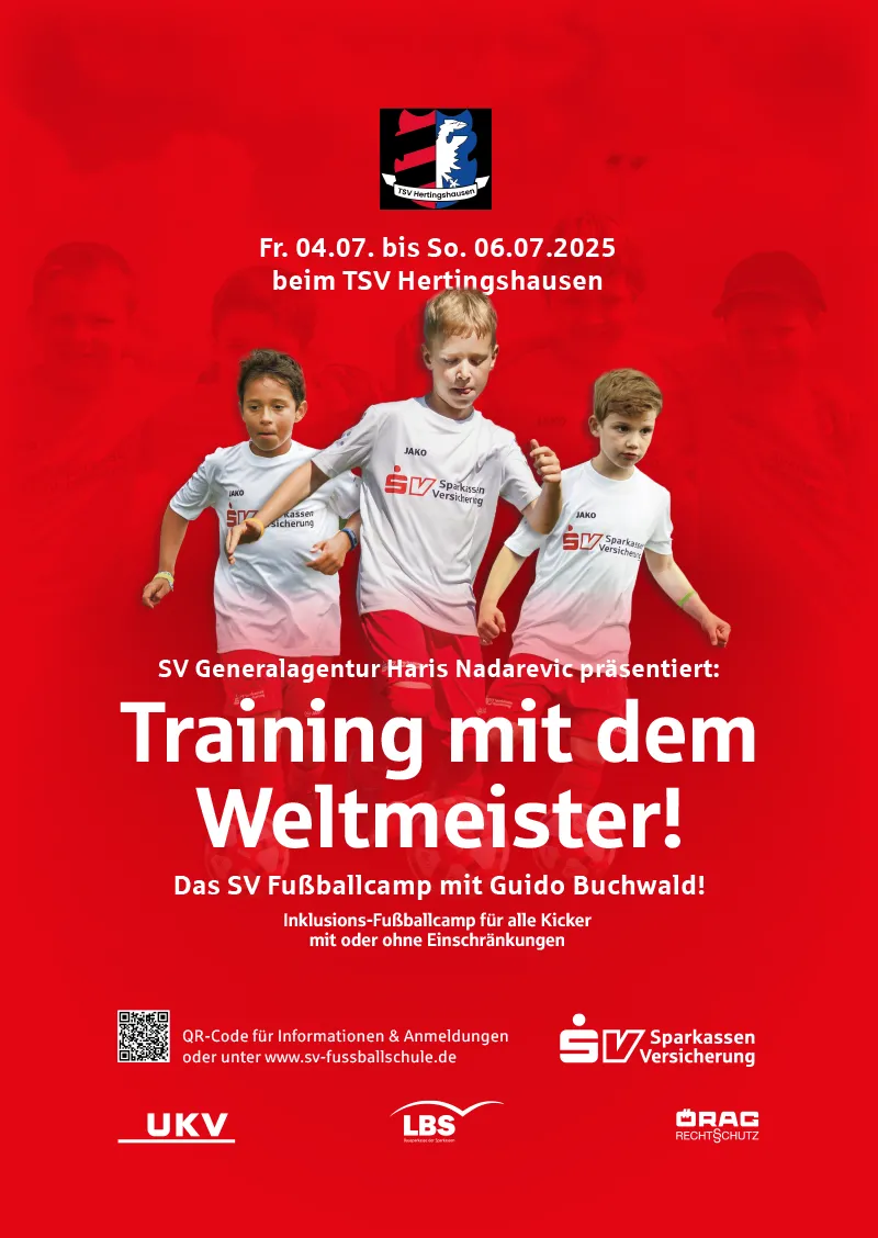 Fußballcamp für Kids mit Guido Buchwald beim TSV Hertingshausen